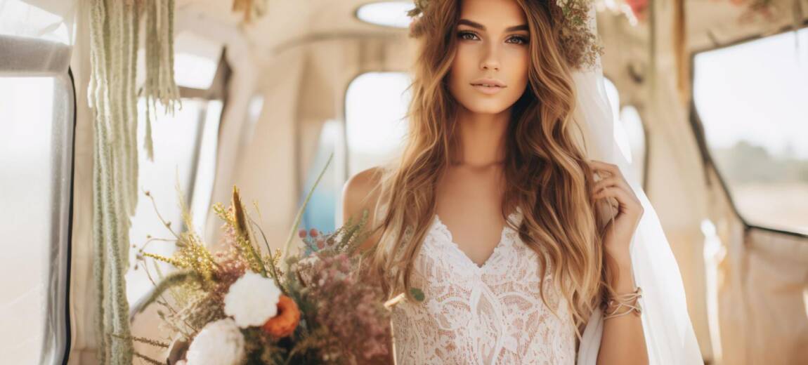 suknia ślubna w stylu boho