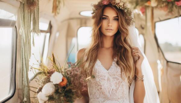 suknia ślubna w stylu boho