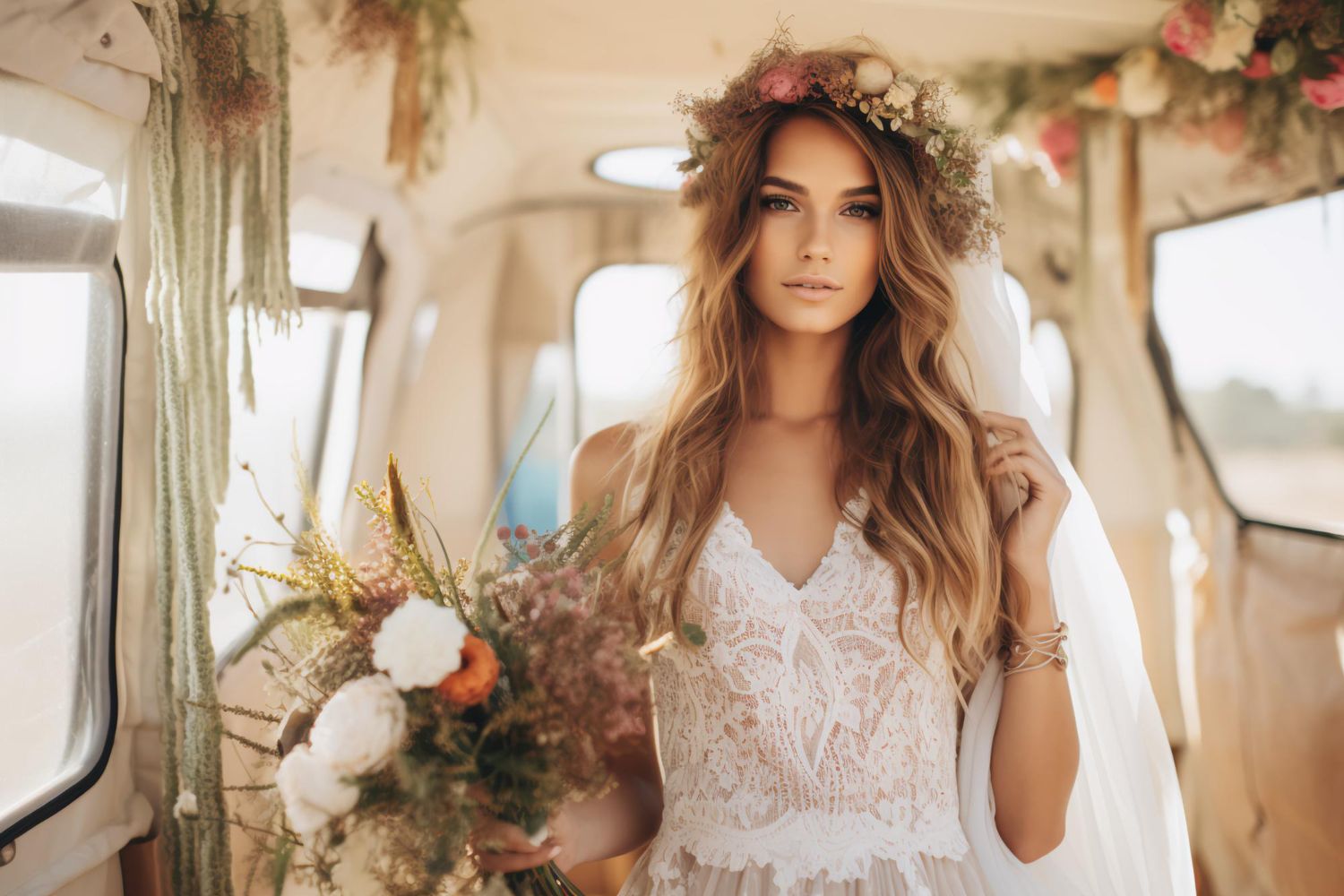 suknia ślubna w stylu boho