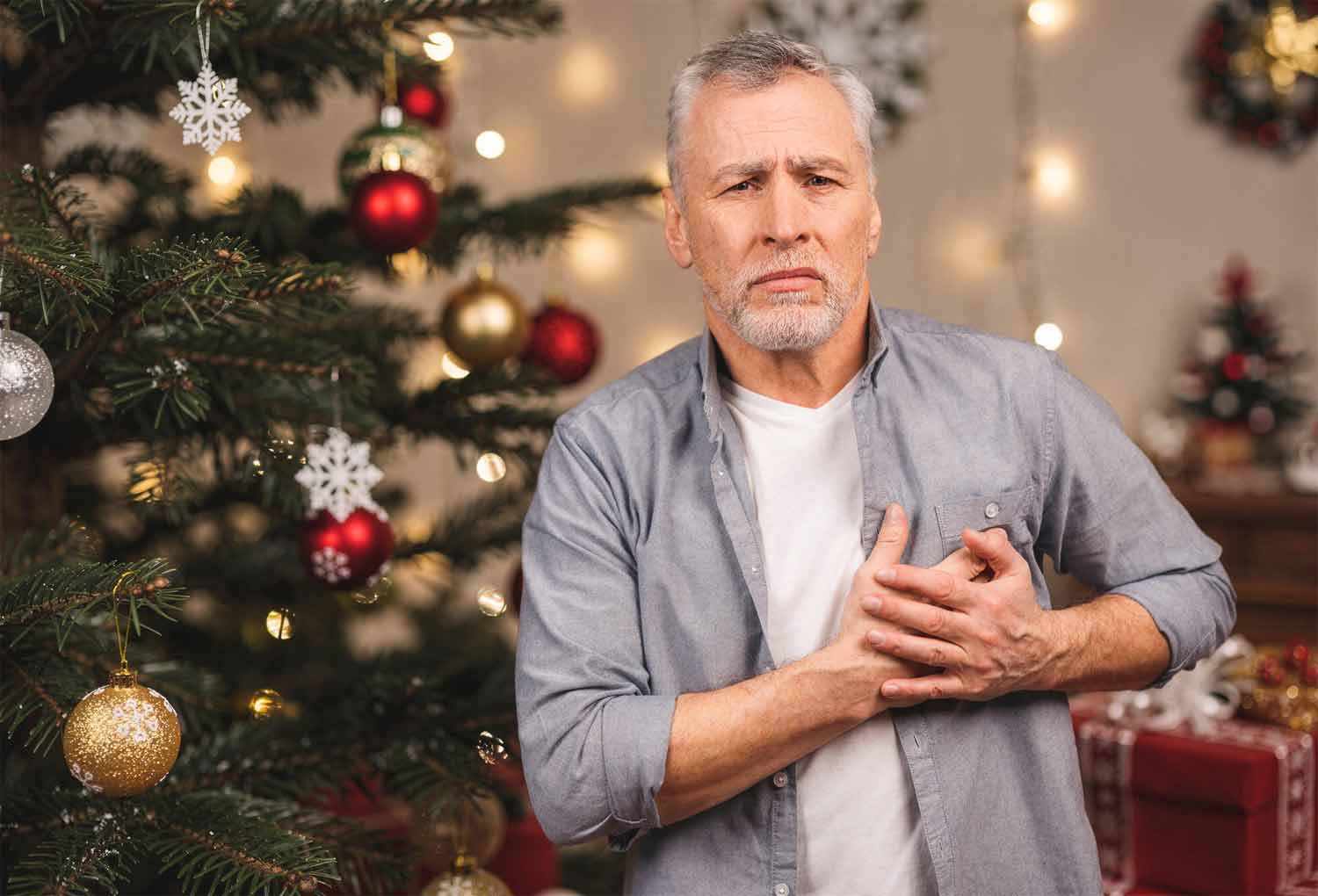 zawał serca w święta