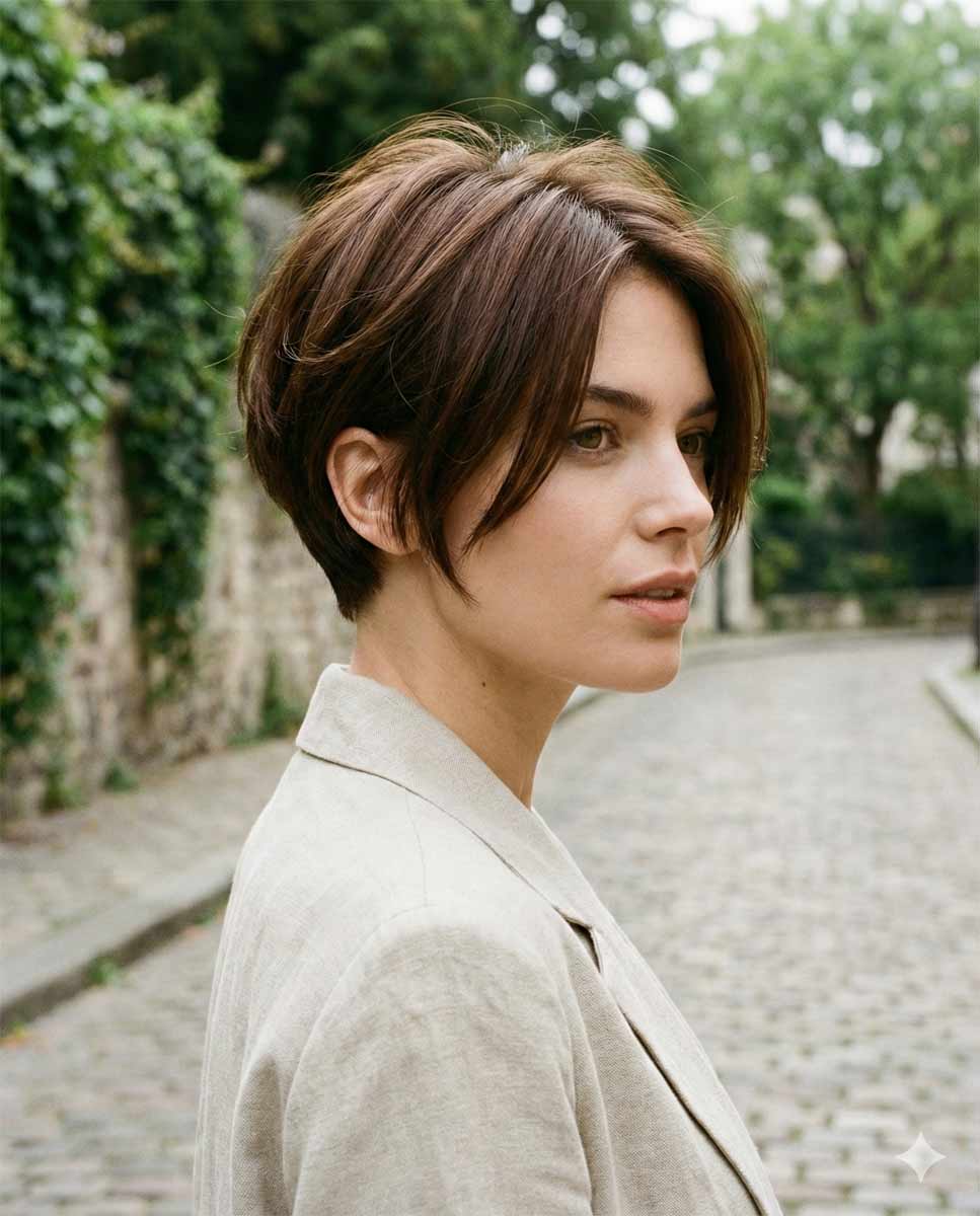 Bixie cut – krótki kark i miękka góra, fryzura w stylu street fashion