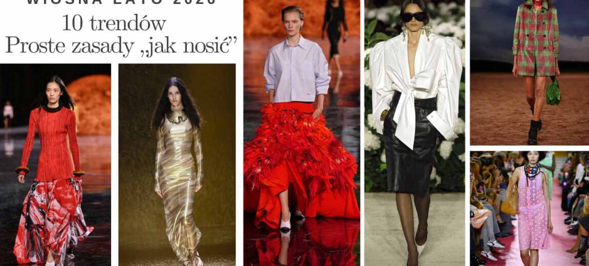 Modelki na wybiegach prezentują trendy wiosna lato 2025