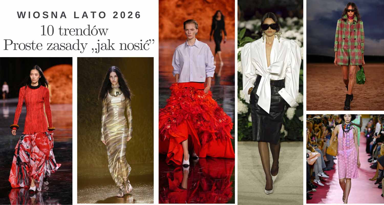 Modelki na wybiegach  prezentują trendy wiosna lato 2025