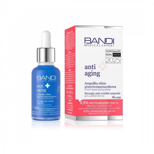 BANDI ampułka przeciwzmarszczkowa z peptydem miedziowym – pielęgnacja anti-aging