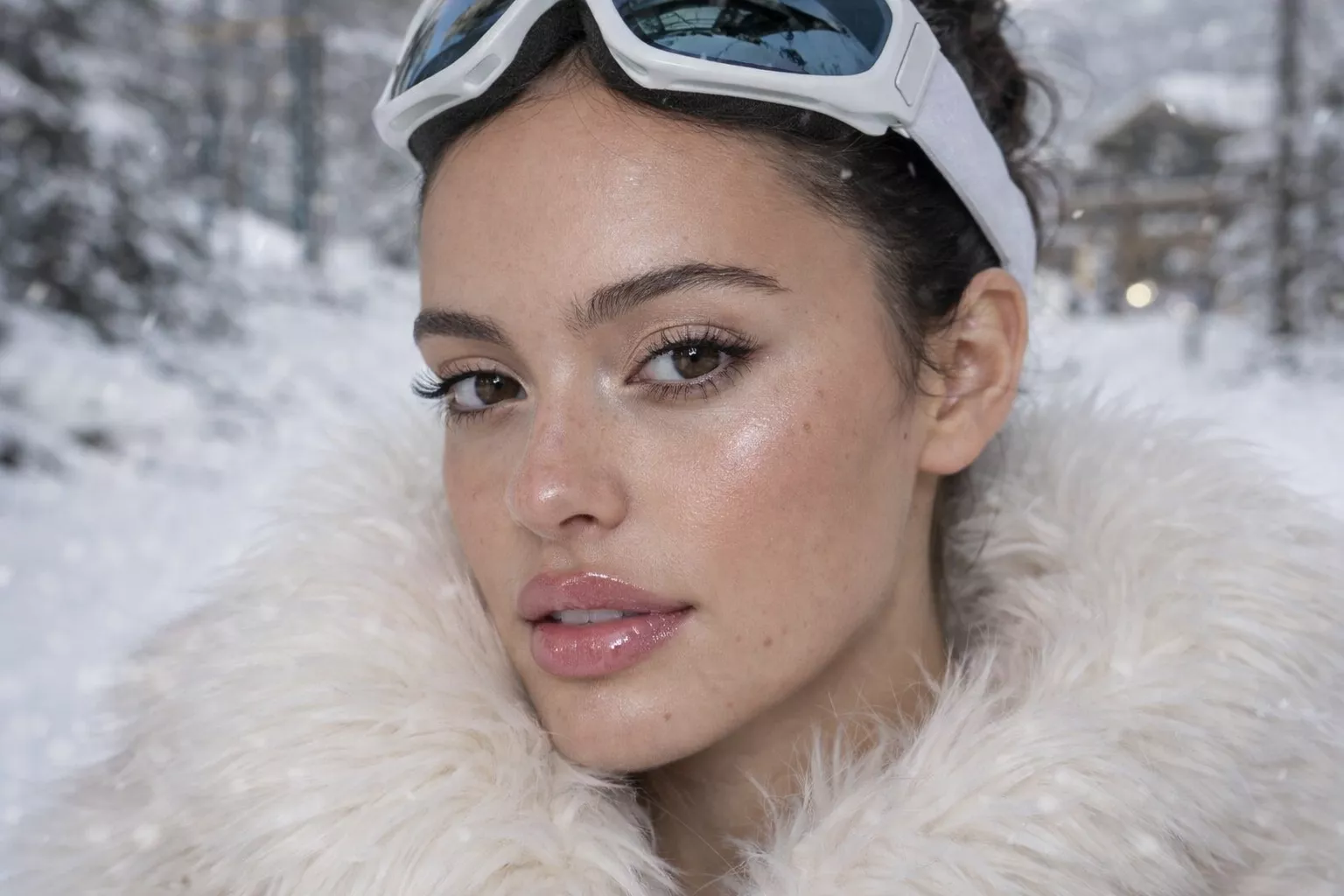 zimowy makijaż