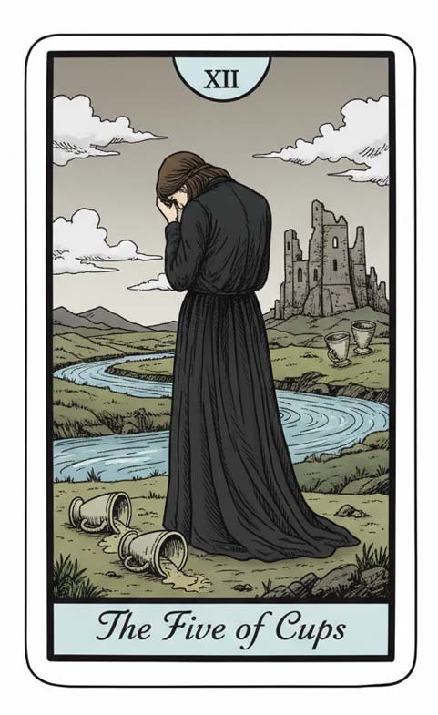 5-kielichów karta tarota