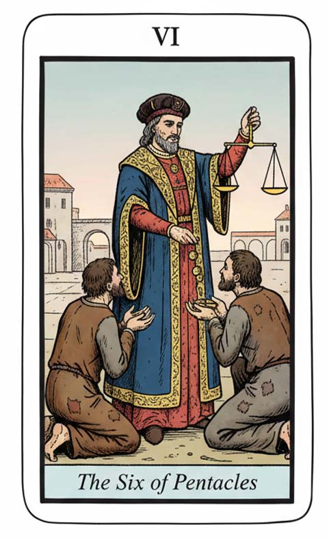 6-denarów karta tarot
