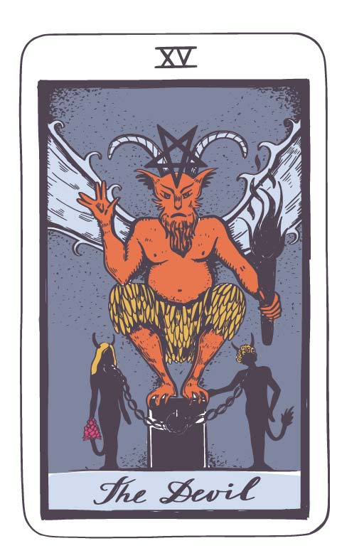 Skorpion – Diabeł: horoskop tarota 16-22 lutego 2026 (karta cienia)