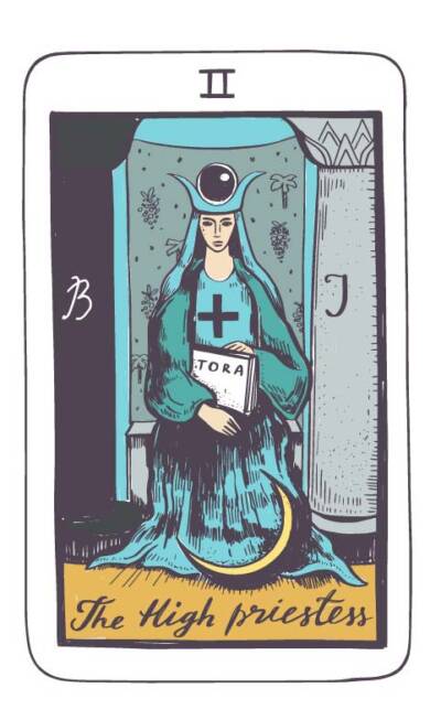 Karta Tarota Kapłanka – Moc dla Ryb (intuicja i czytanie znaków) 2–8 lutego 2026