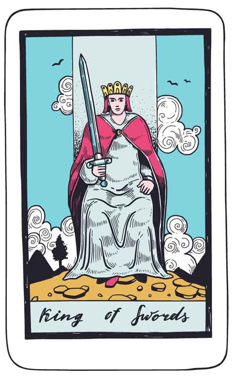 Byk - Król Mieczy: horoskop tarota 23 lutego-1 marca 2026 (karta rady)