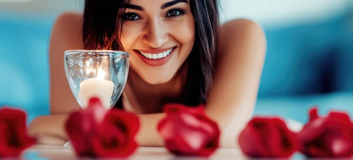 atrakcyjna kobieta - walentynki solo