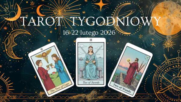 Horoskop tarota tygodniowy 16-22 lutego 2026 – trzy karty dla każdego znaku zodiaku (moc, cień, rada)