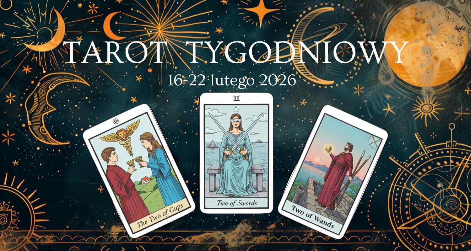 Horoskop tarota tygodniowy 16-22 lutego 2026 – trzy karty dla każdego znaku zodiaku (moc, cień, rada)
