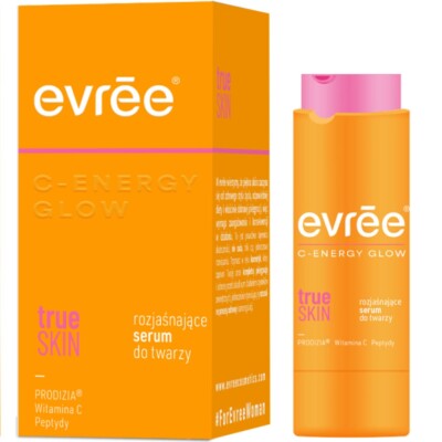 evrēe trueSKIN - rozjaśniające serum do twarzy w tubce
