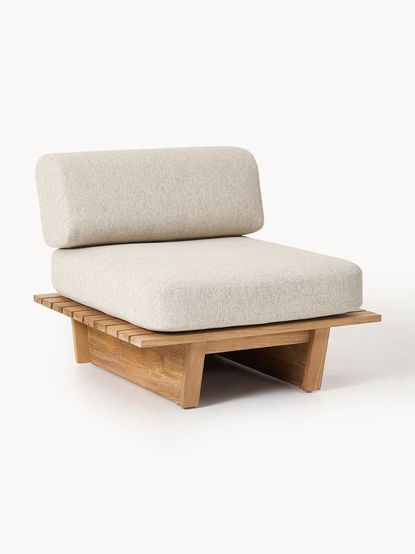 Fotel Eiko z drewna tekowego - trendy materiałowe 2026