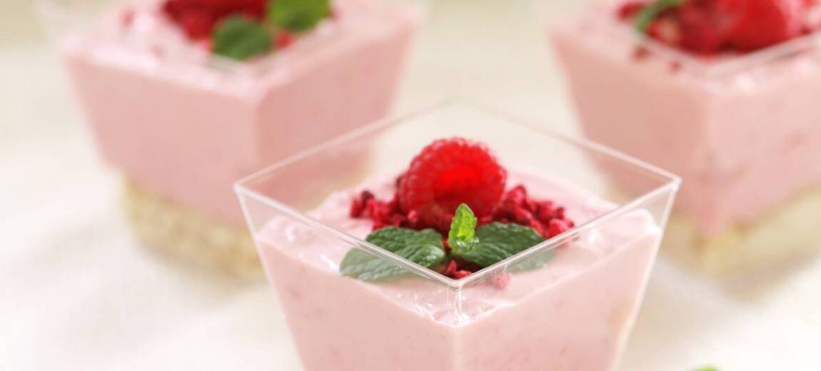 mini-serniczki malinowe