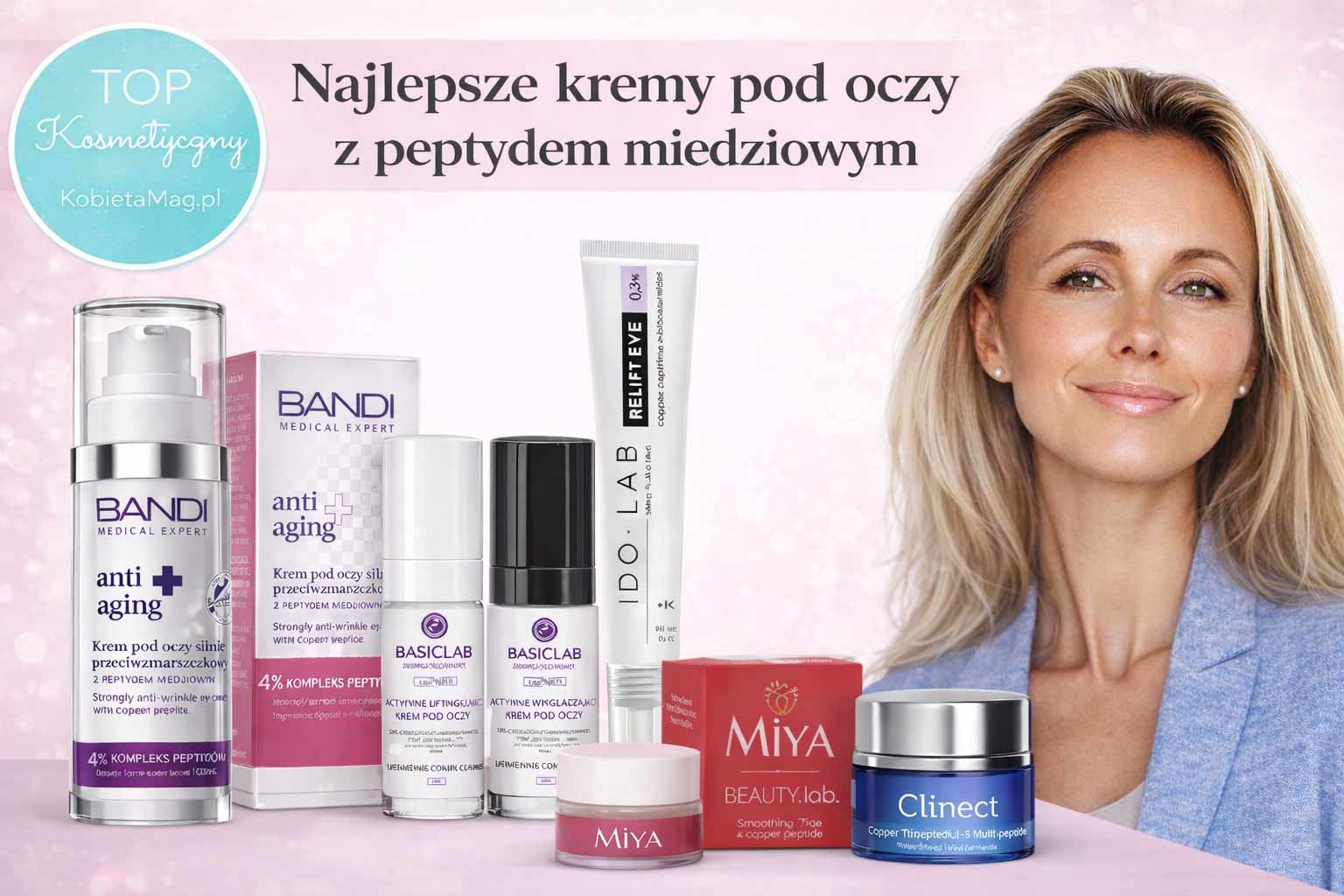 Najlepsze kremy pod oczy z peptydem miedziowym - ranking i porównanie produktów