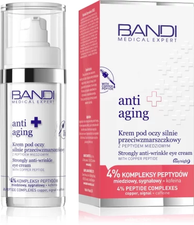 Bandi Medical Expert Anti-Aging - krem pod oczy z peptydem miedziowym i 4% kompleksów peptydów