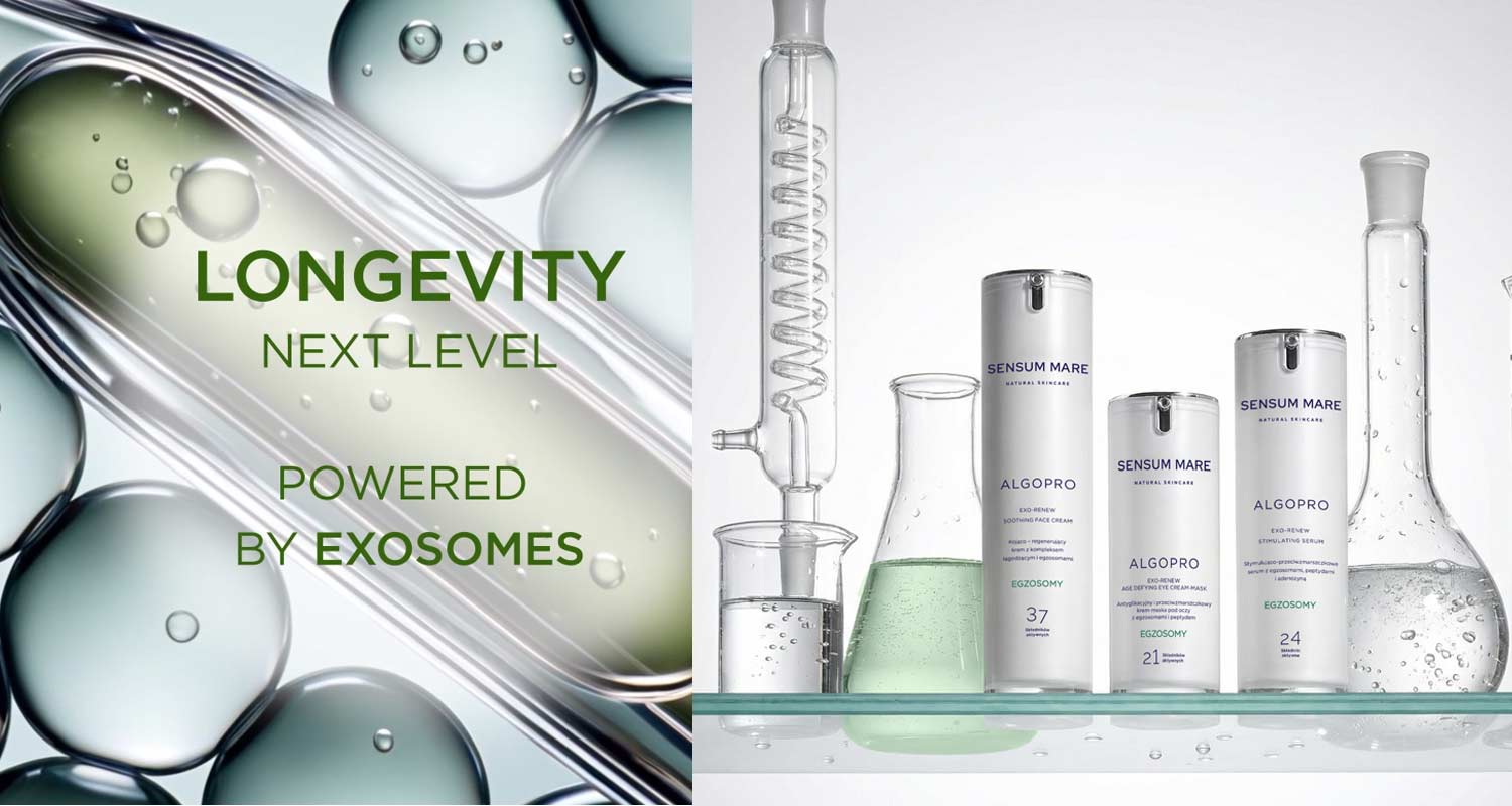 kosmetyki z egzosomami Sensum Mare pielęgnacja twarzy serum krem nowoczesna pielęgnacja skóry