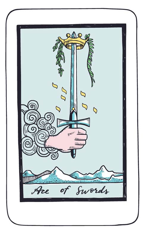 Skorpion - Karta Rady As Mieczy: prawda, decyzja i jasne cięcie