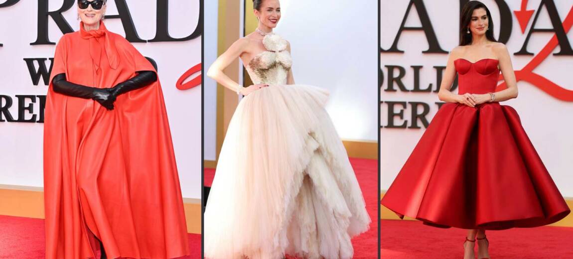 Główne gwiazdy i stylizacje Diabeł ubiera się u Prady 2 na czerwonym dywanie