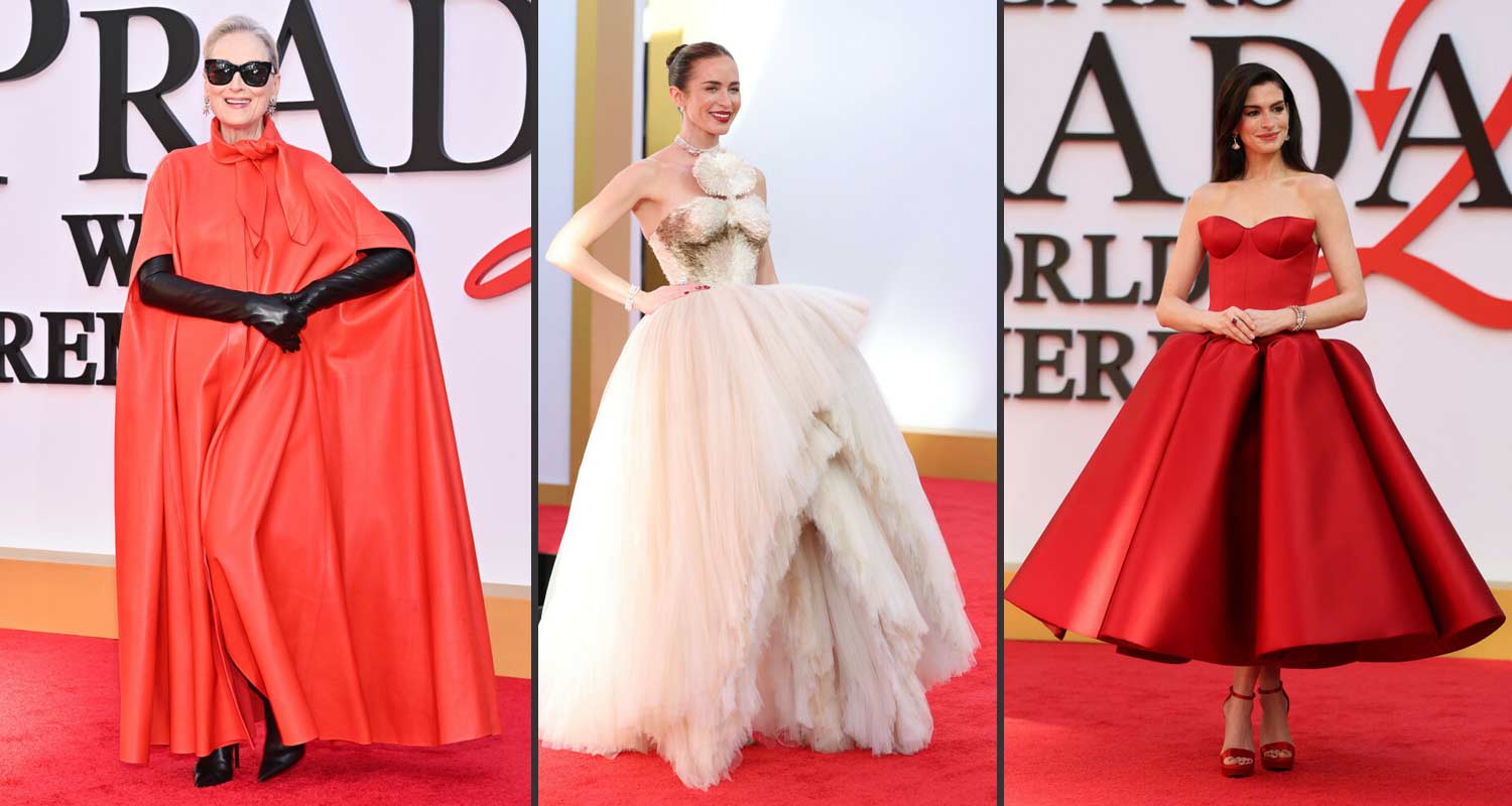 Główne gwiazdy i stylizacje Diabeł ubiera się u Prady 2 na czerwonym dywanie