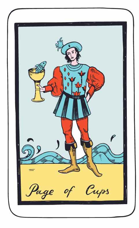 Waga - Karta Rady energia Kielichów: ciepły gest, emocjonalna otwartość i miękkość w relacjach