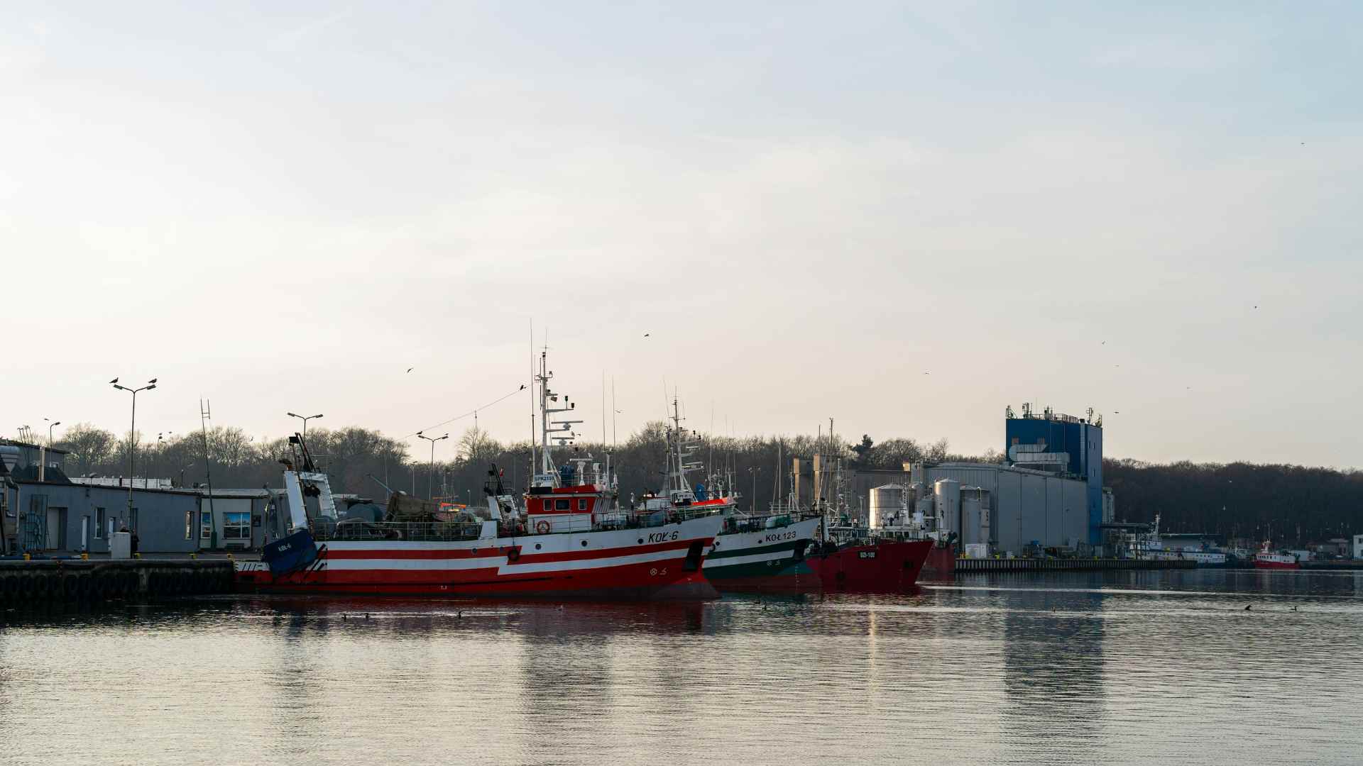 Kołobrzeg port statek
