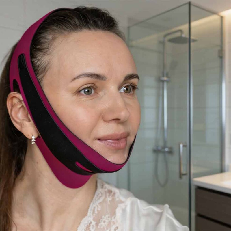 Maska chin strap ma wysmuklać twarz podczas snu. Ekspertka mówi, co naprawdę może zrobić z podbródkiem i żuchwą
