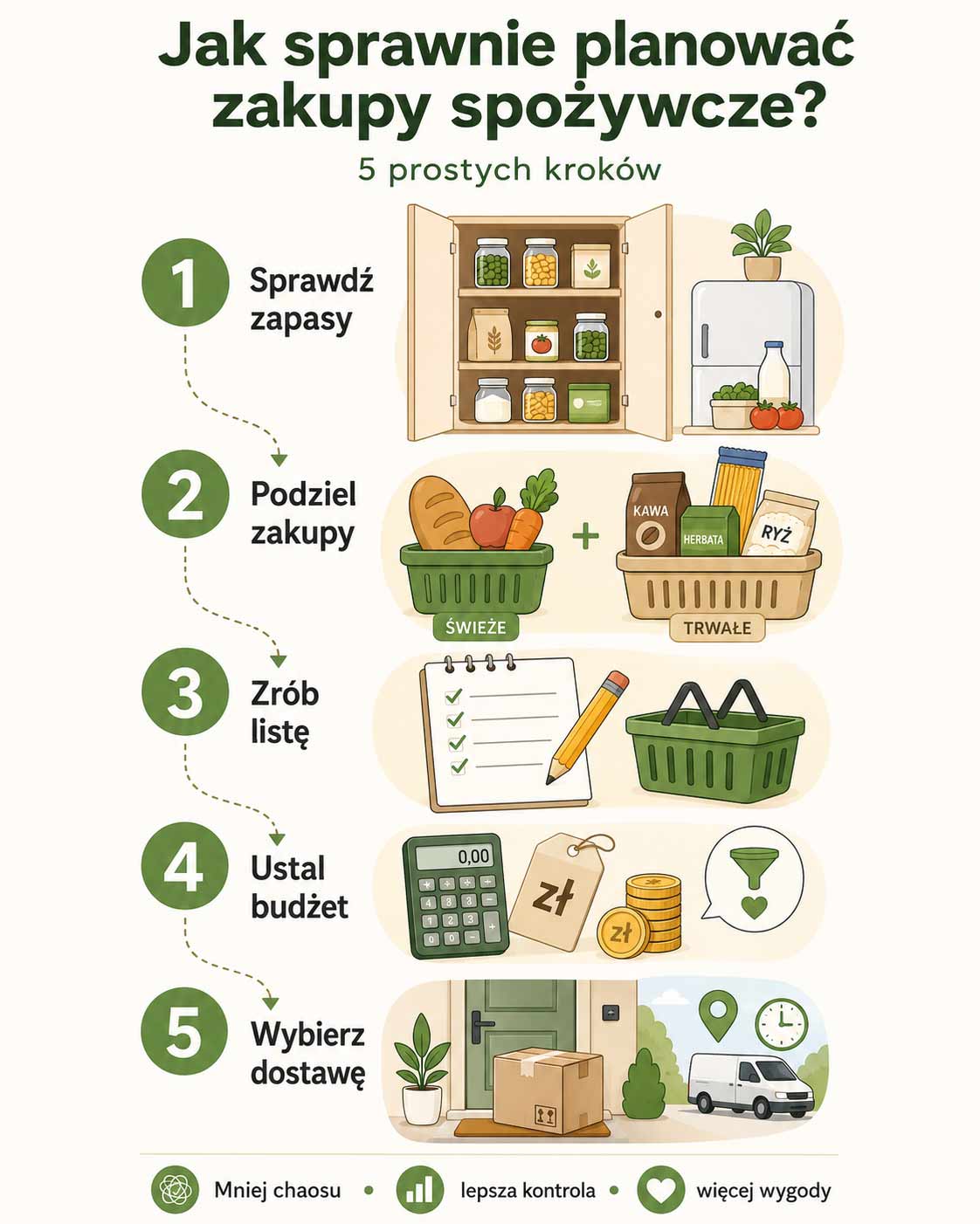 Jak sprawnie planować zakupy spożywcze_infografika