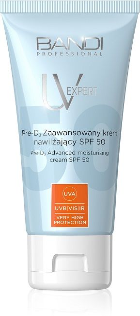 BANDI, Pre-D3 Zaawansowany krem nawilżający SPF 50 – najlepszy krem z SPF na co dzień