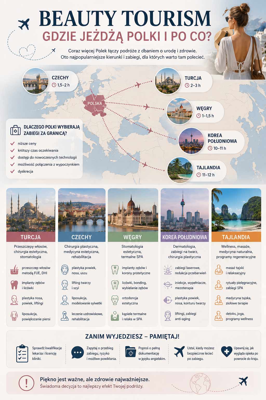 Popularne kierunki beauty tourism – klinika przeszczepu włosów w Turcji, zabieg na twarz w Korei i tajskie SPA