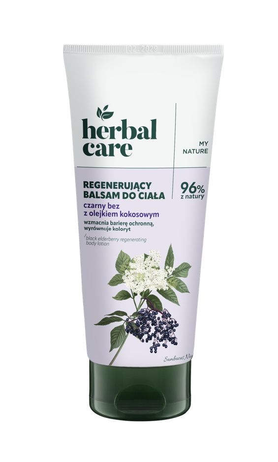 Herbal Care regenerujący balsam do ciała z czarnym bzem i olejkiem kokosowym