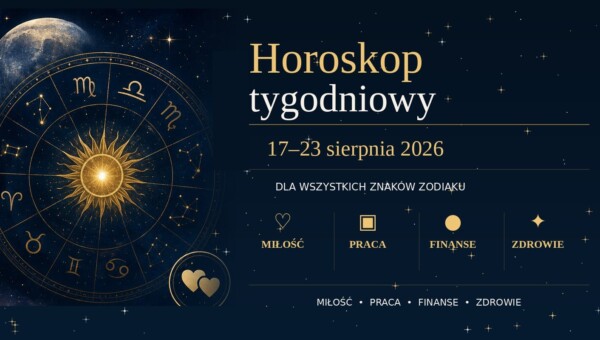 Horoskop tygodniowy 17–23 sierpnia 2026 dla wszystkich znaków zodiaku