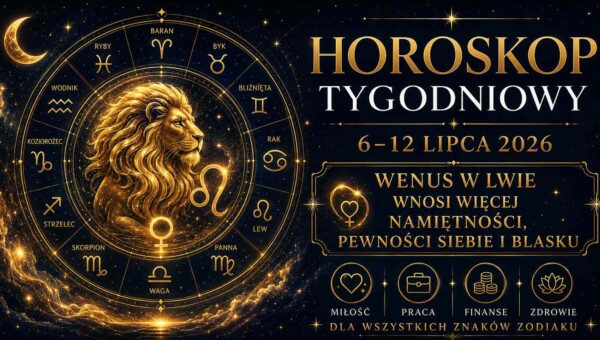 Horoskop tygodniowy od 6 do 12 lipca 2026 dla wszystkich znaków zodiaku