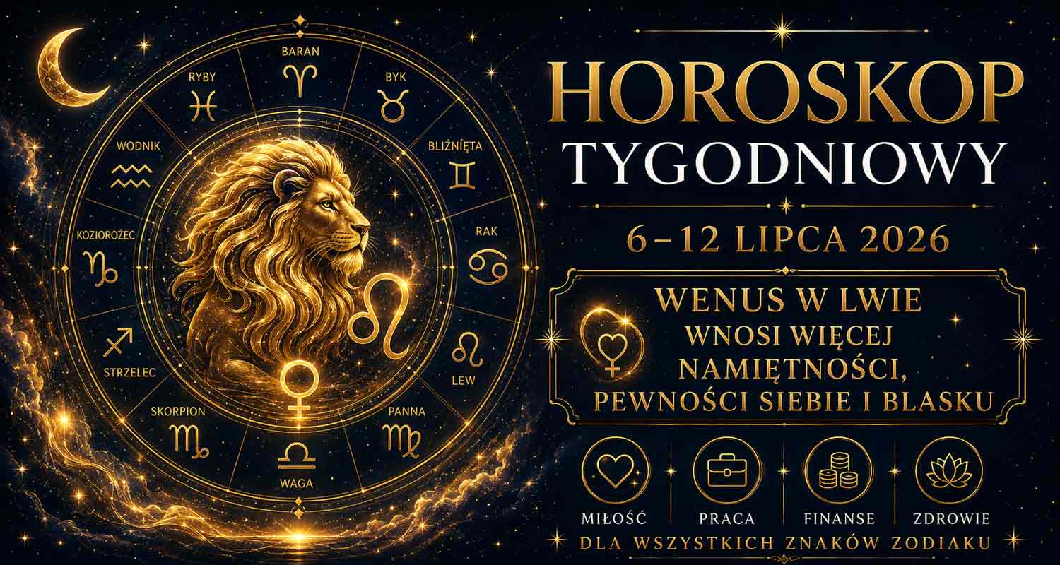 Horoskop tygodniowy od 6 do 12 lipca 2026 dla wszystkich znaków zodiaku