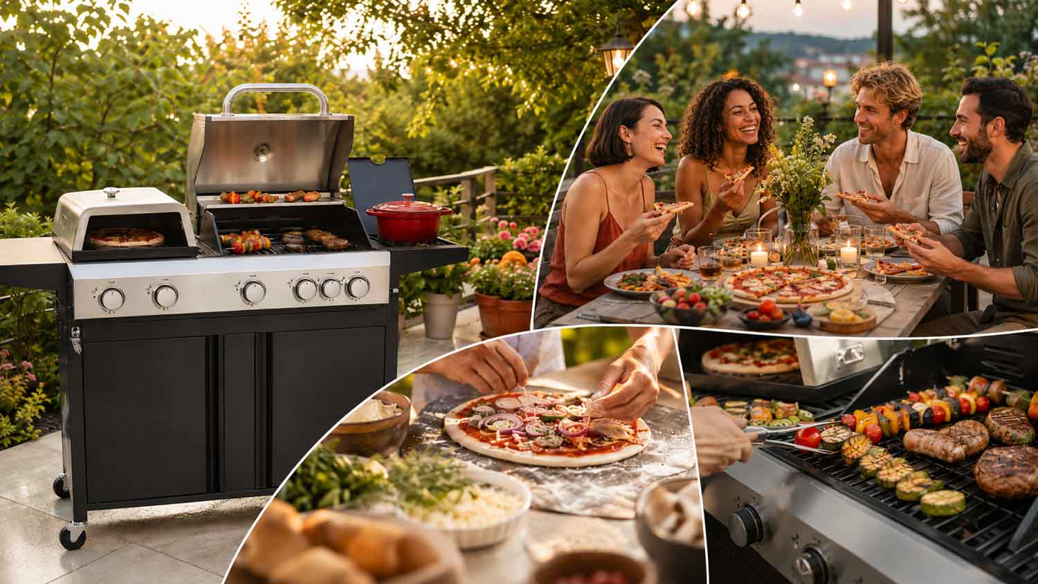 Konkurs Pizzowy wieczór pod chmurką – grill z piecem do pizzy i przyjaciele przy wspólnym stole