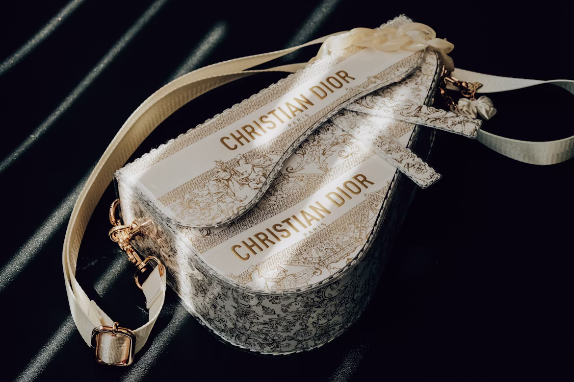 Model Dior Saddle Bag