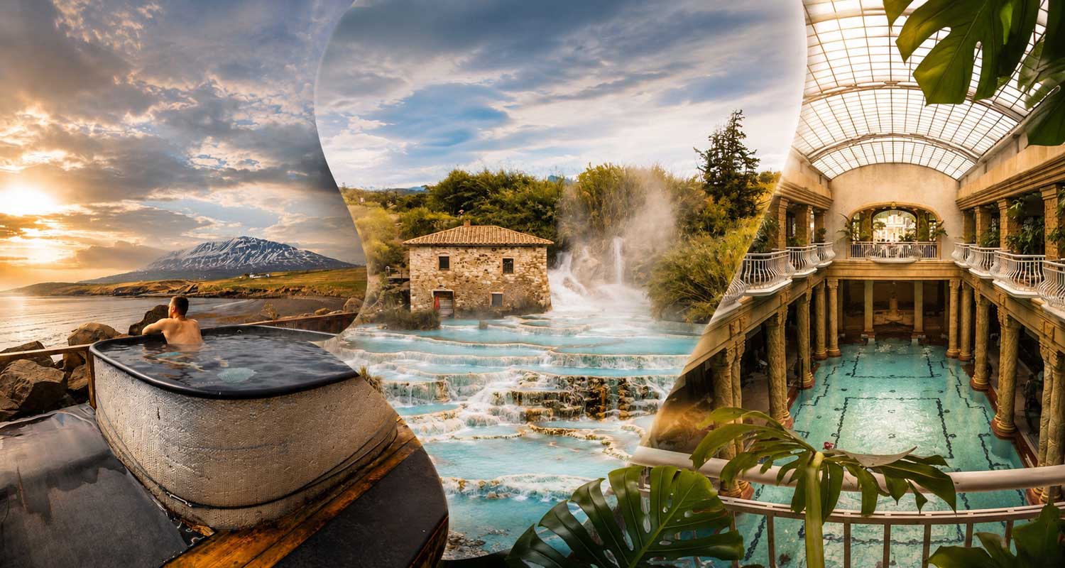 Najpiękniejsze uzdrowiska i termy w Europie – gorące źródła na Islandii i w Toskanii oraz zabytkowe SPA