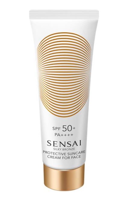 SENSAI, Silky Bronze Protective Suncare Cream For Face SPF 50+