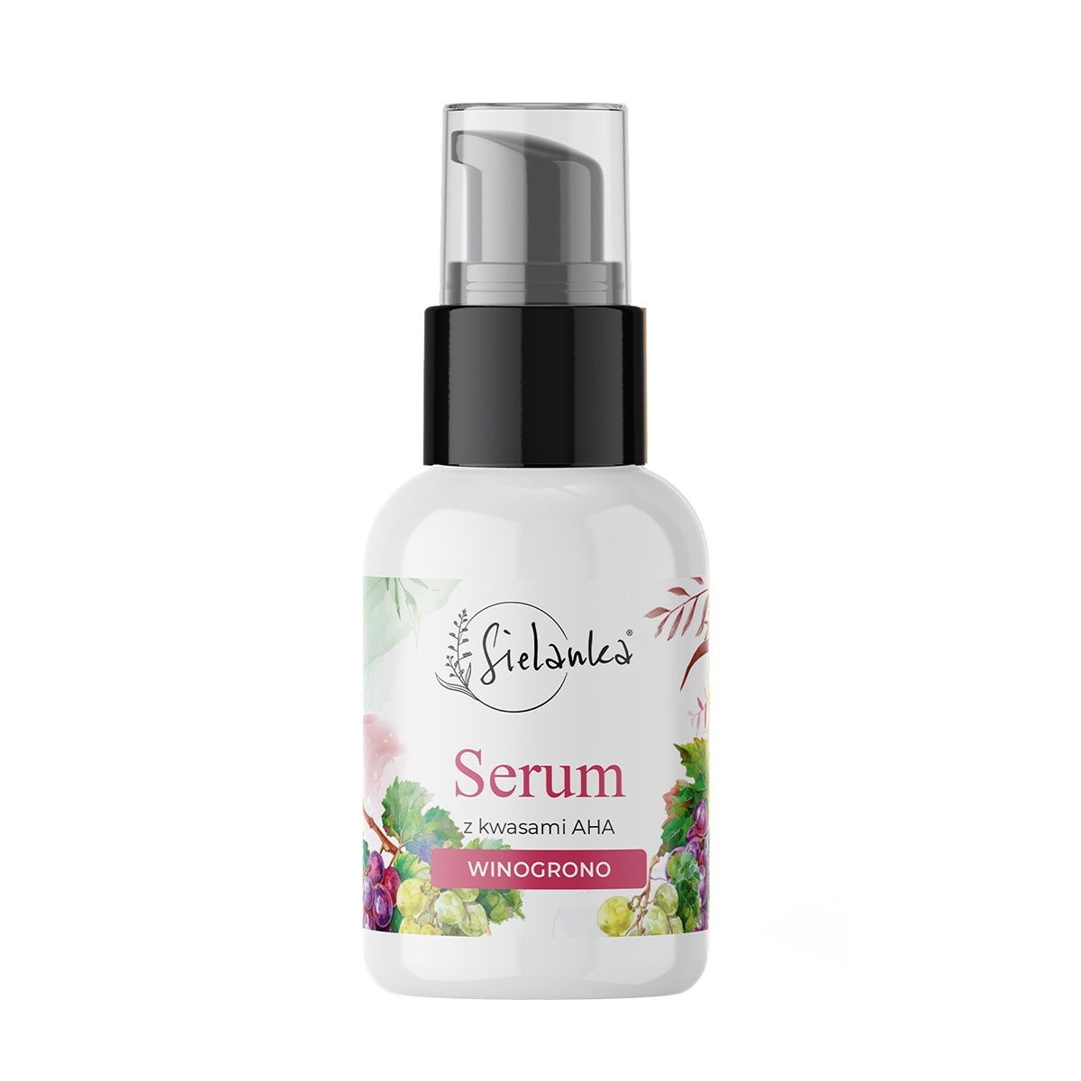 Sielanka Winogrono serum do twarzy z kwasami AHA