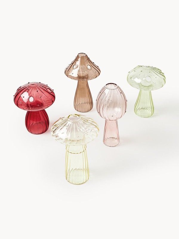 Komplet wazonów ze szkła Mushroom, 5 elem., 549,90 zł, Westwing.pl