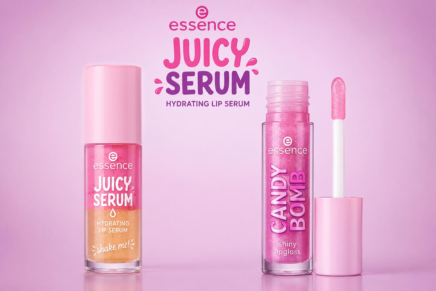 Essence JUICY SERUM – dwufazowe serum do ust Raspberry