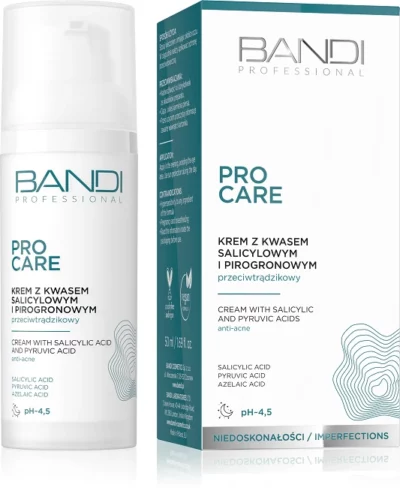 BANDI PRO Care krem z kwasem azelainowym do skóry z niedoskonałościami