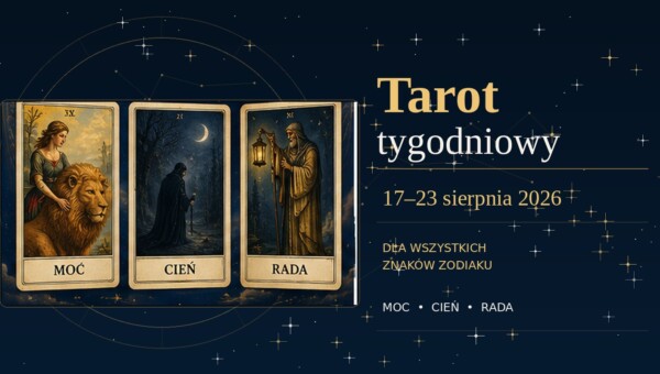 Tarot tygodniowy 17–23 sierpnia 2026. 3 karty pokażą Twój zasób, pułapkę i najlepszy ruch