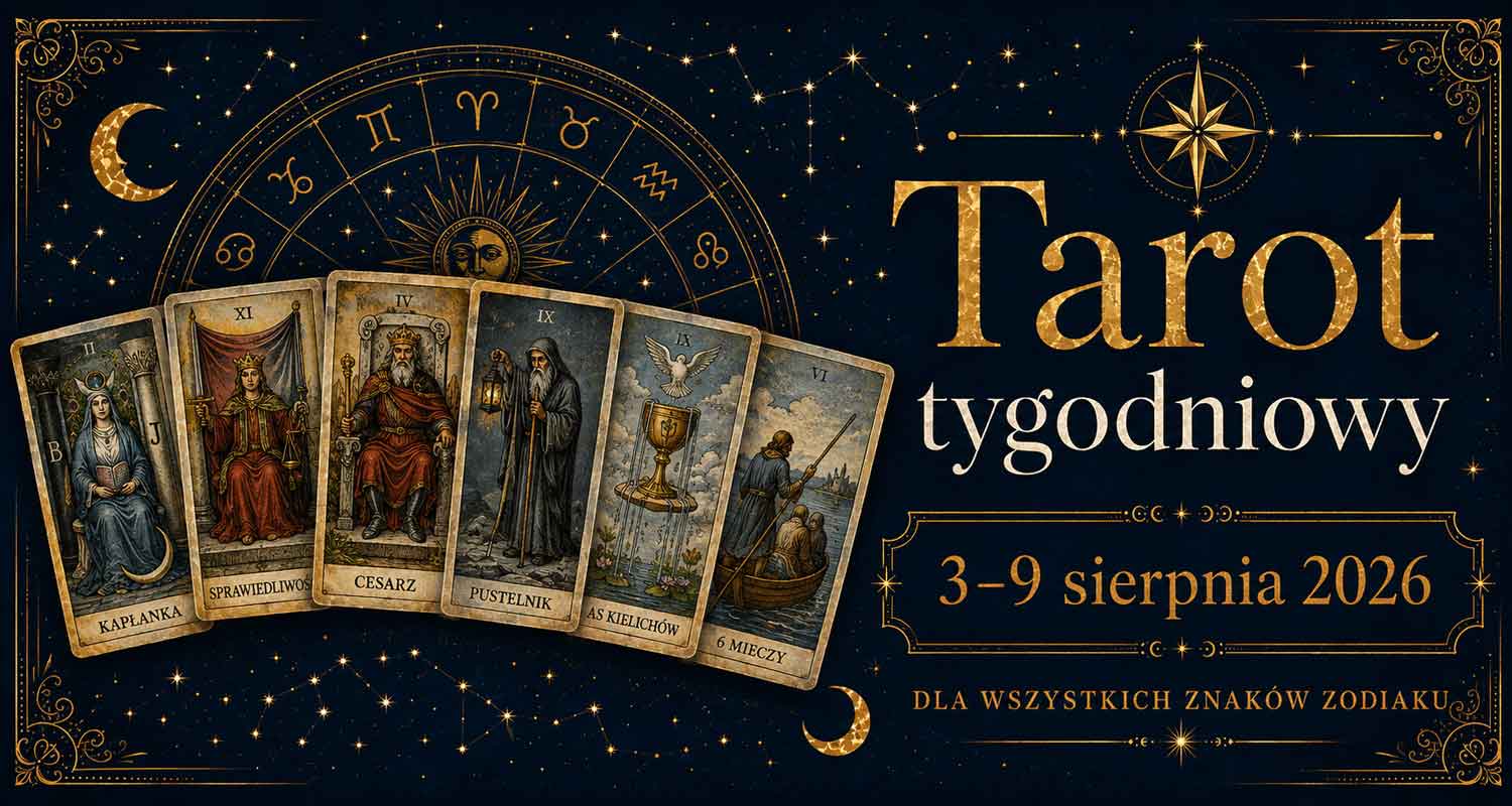 Tarot tygodniowy 3–9 sierpnia 2026 dla wszystkich znaków zodiaku