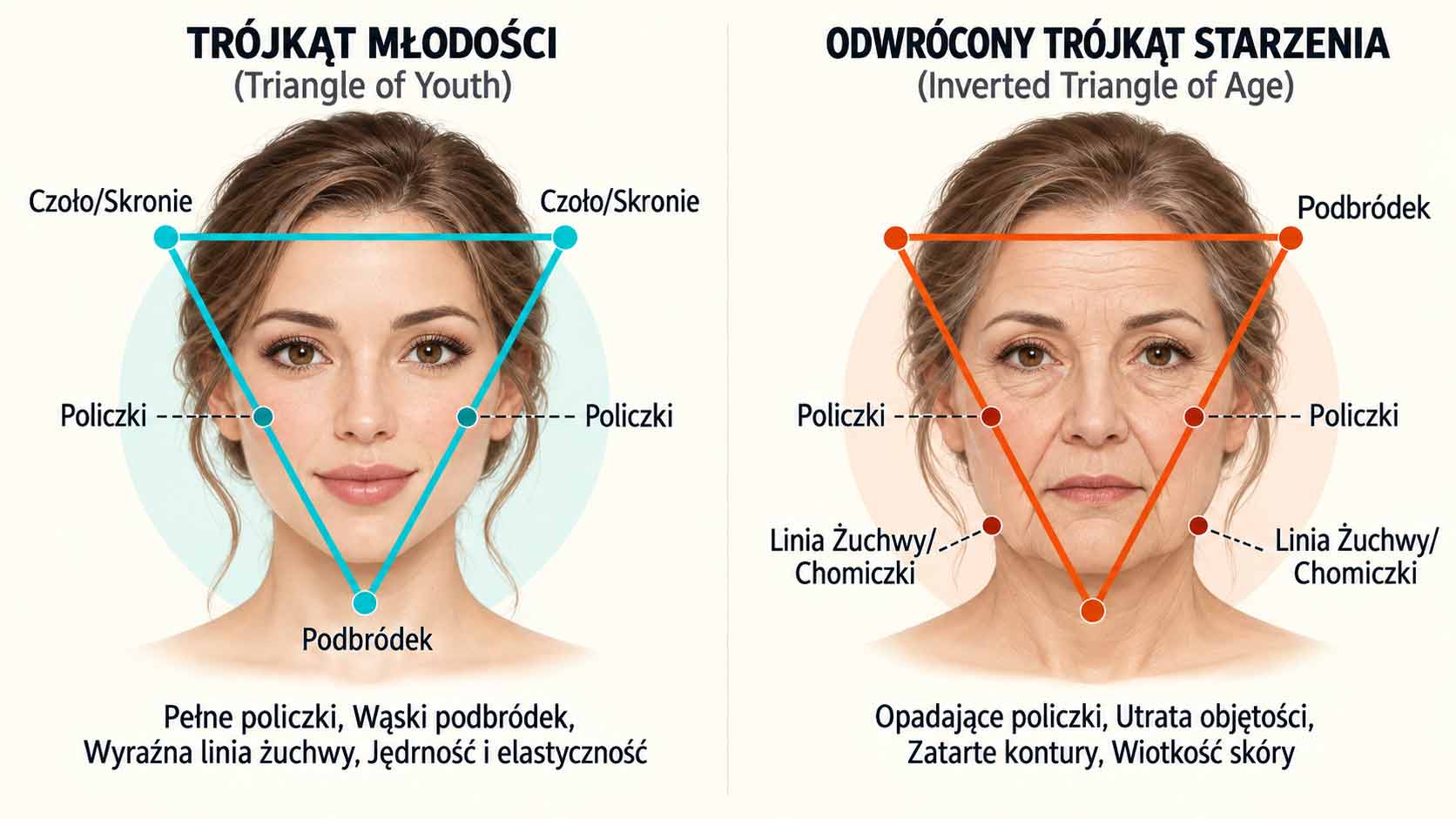trójkąt młodości i trójkąt starzenia